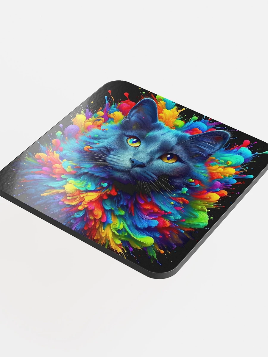 Glossed Cork Coaster: Russian Blue product image (4)