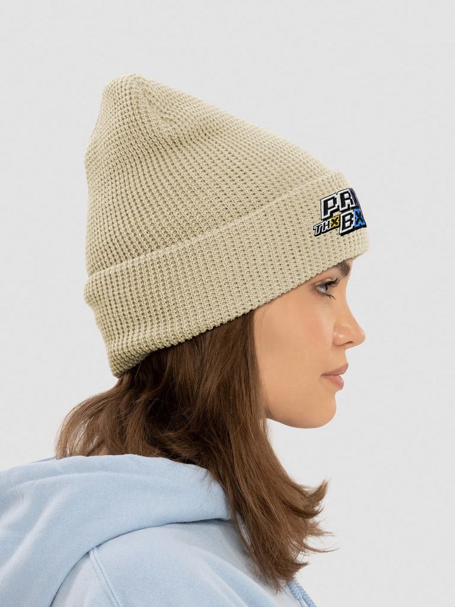Prxss Thx Bxttxn! Logo Waffle Beanie product image (16)