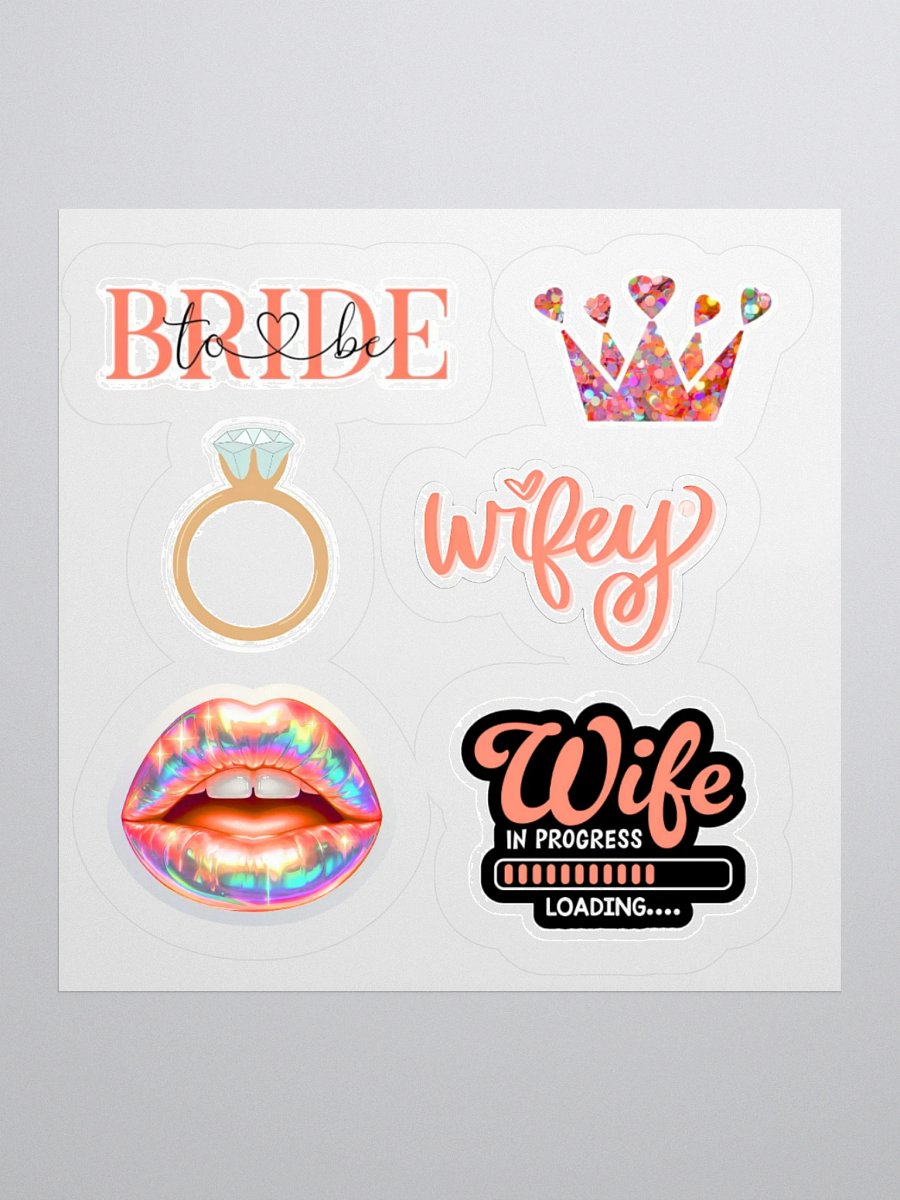 Bridal Celebration Kiss Cut Stickers Set product image (3)