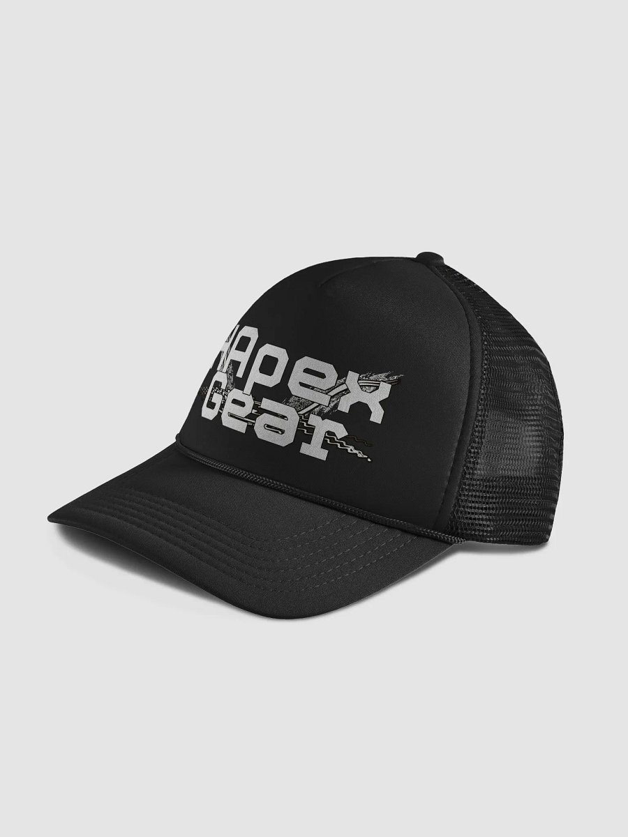 Foam Trucker Hat - White HApex Gear White Logo product image (4)