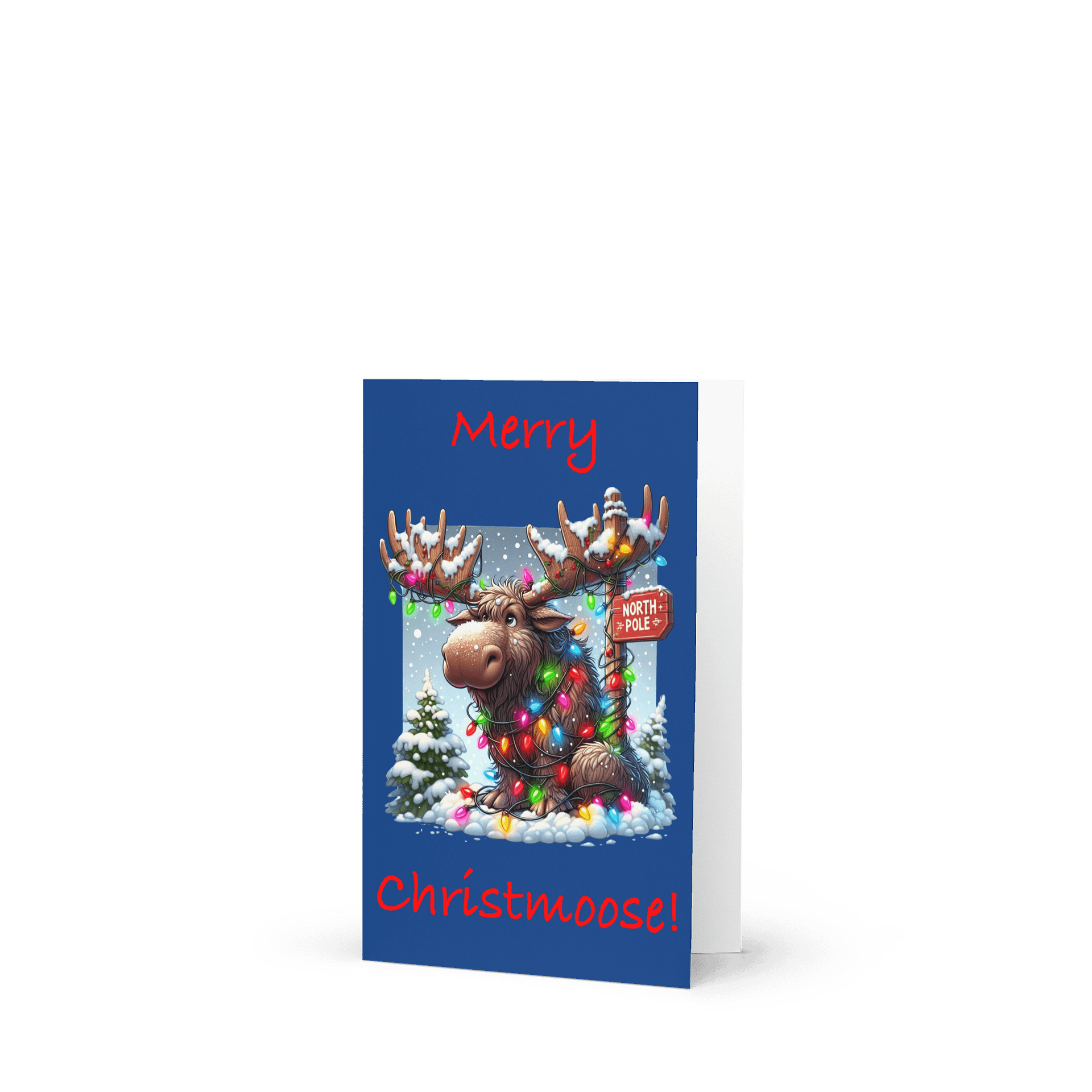 Merry Christmoose Greeting Card product image (1)