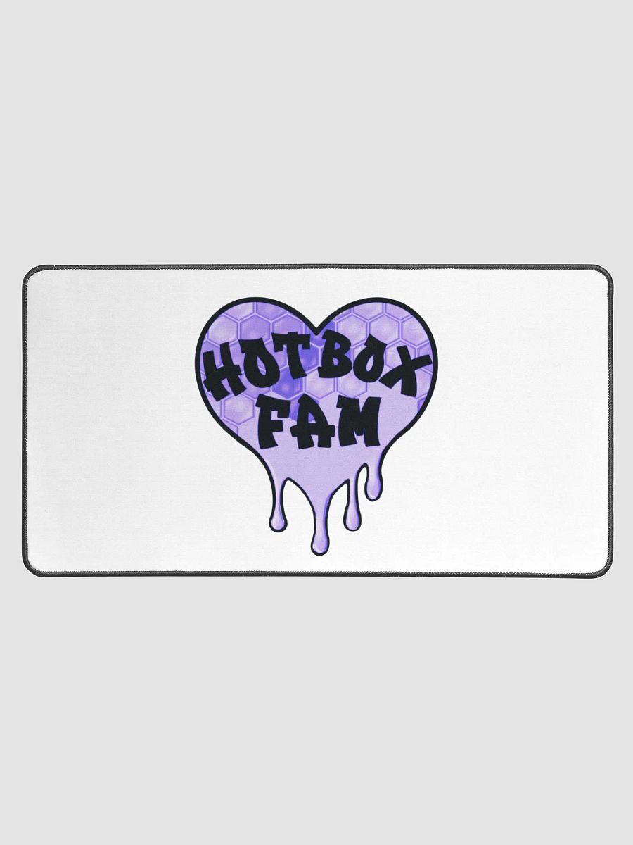 HOT BOX FAM PURPLE HONEY COMB LOGO DESK MAT product image (1)