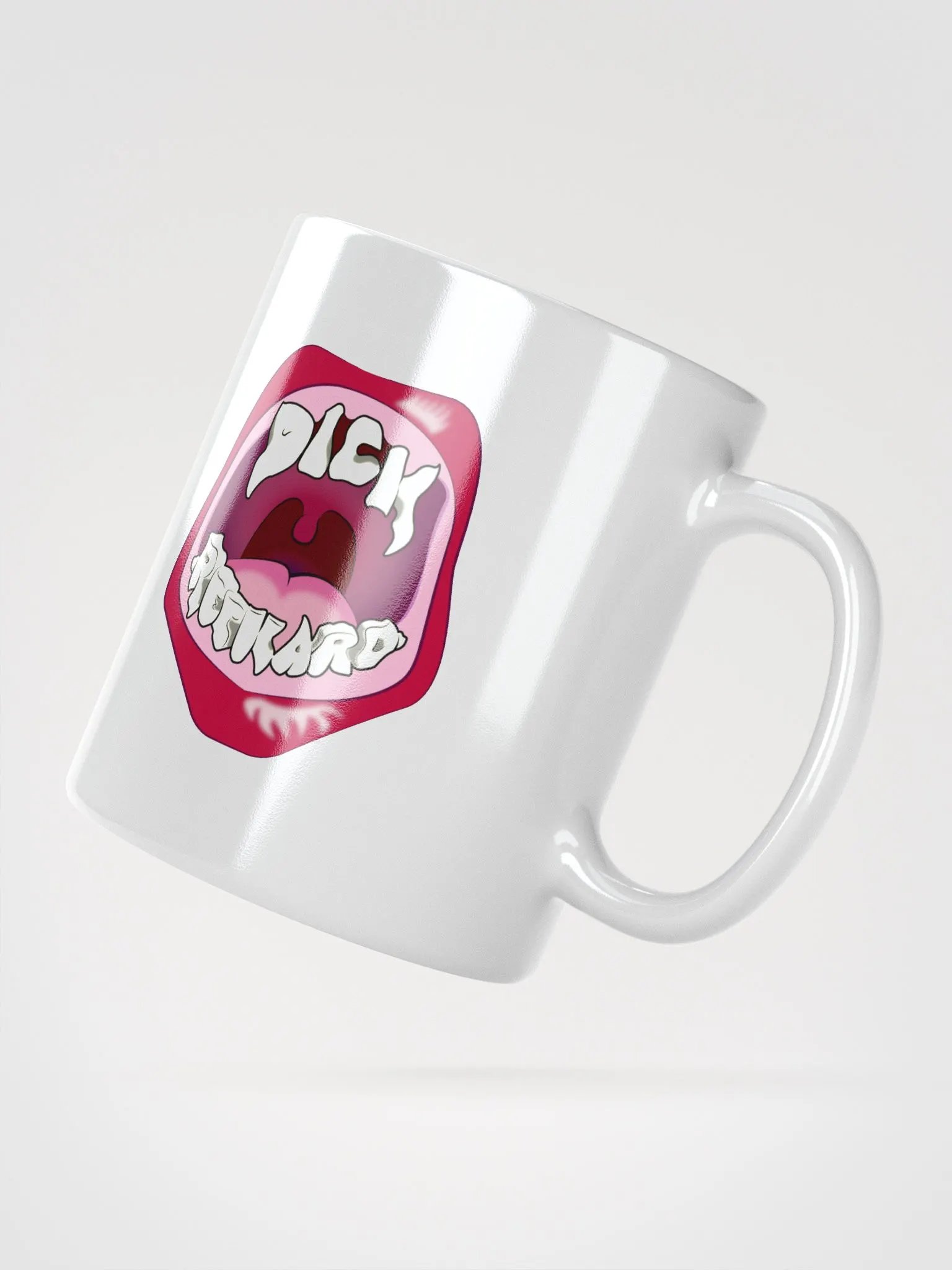 Dick Reckard Teeth Mug || Unisex(?), White, Multiple Sizes product image (3)