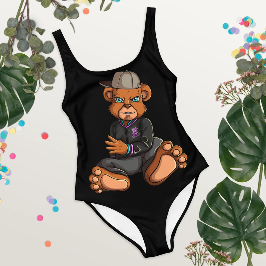 Sitting Bear All-Over Print One-Piece Swimsuit product image (4)