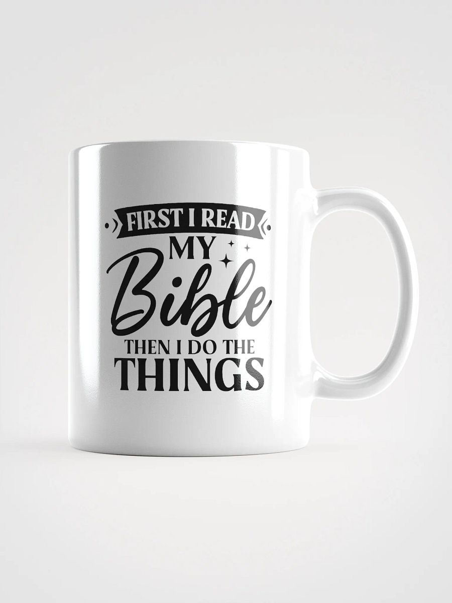 First I Read My Bible Christian Mug product image (3)