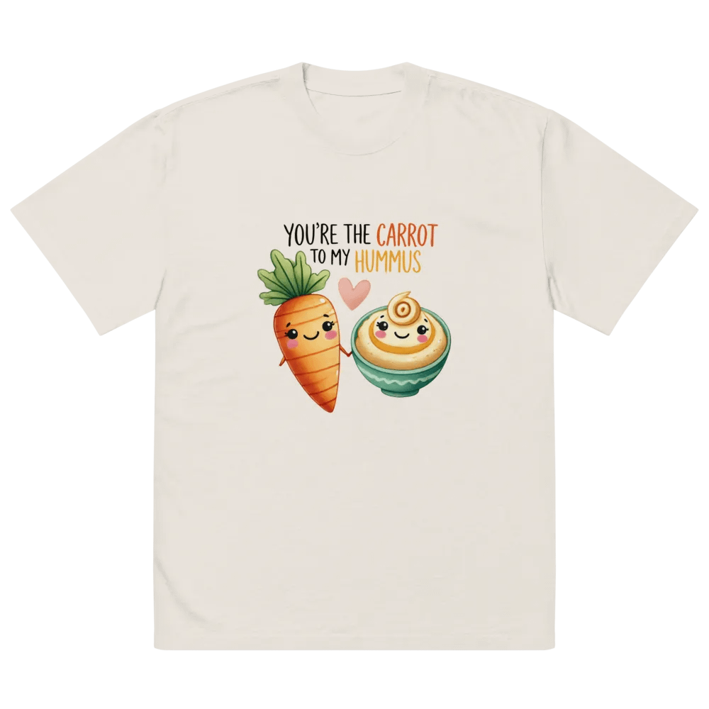 Carrot to my Hummus - Word Pun Oversized Tee product image (14)