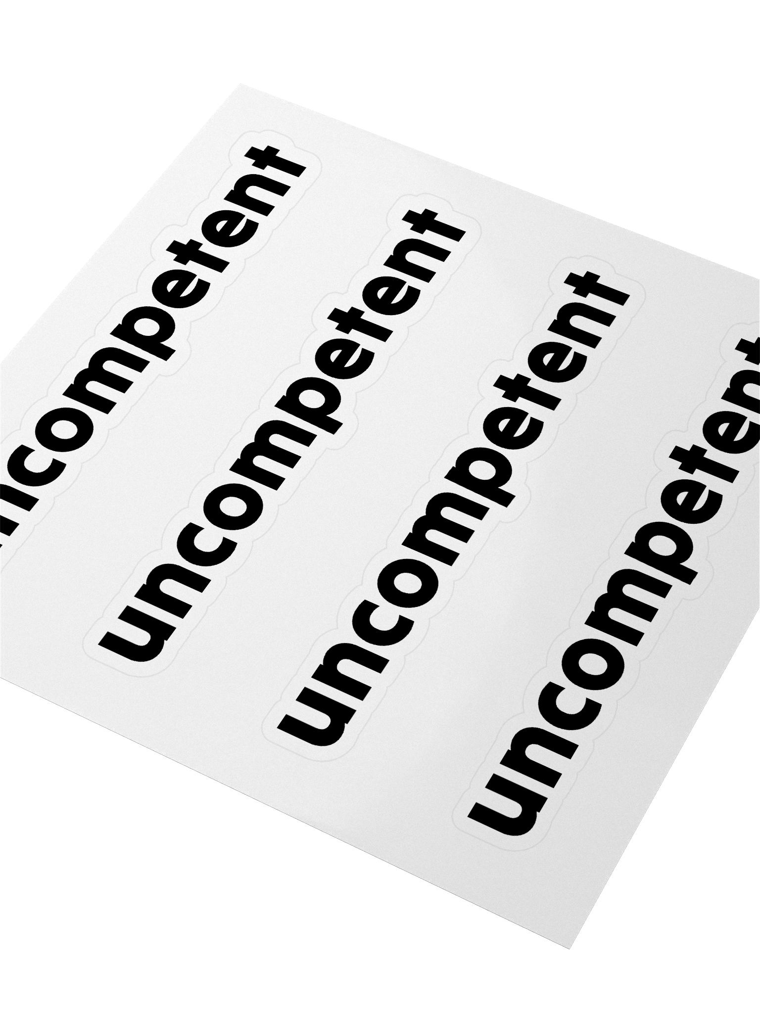 Uncompetent Stickers product image (3)