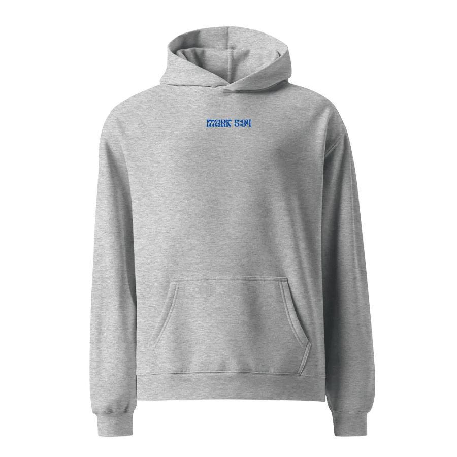 Make Me Well, Mark 5:34 Hoodie (Blue) product image (8)