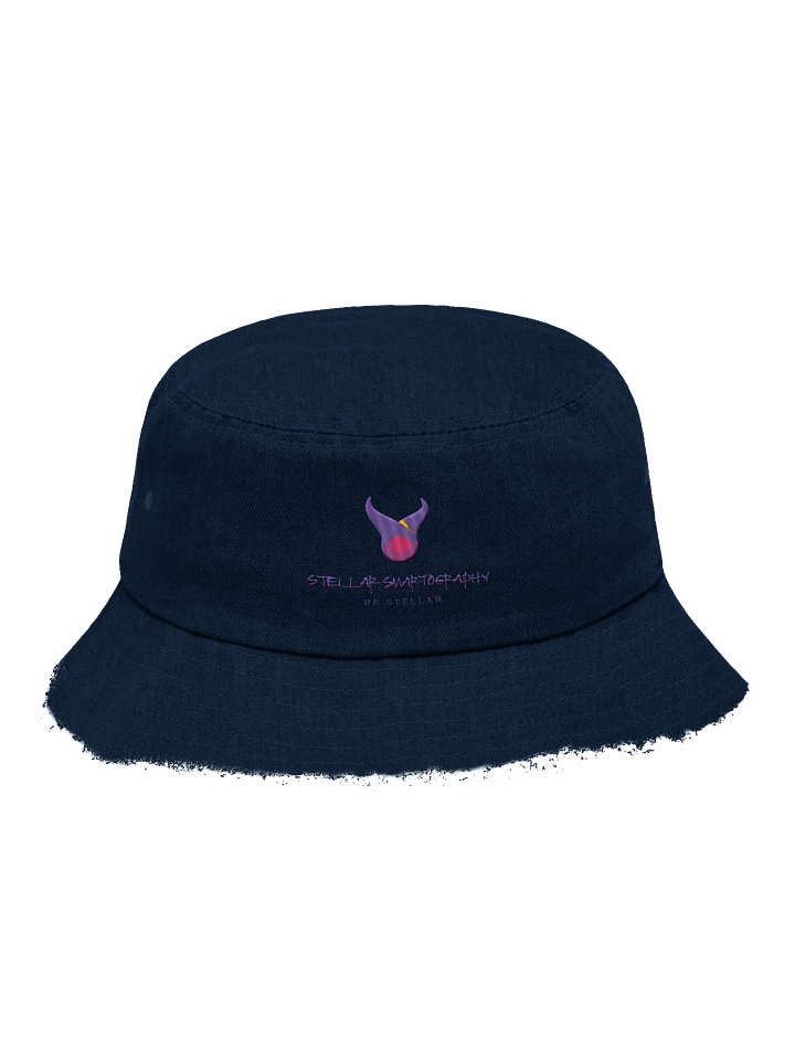Stellar Smartography Embroidered Denim Bucket Hat product image (1)