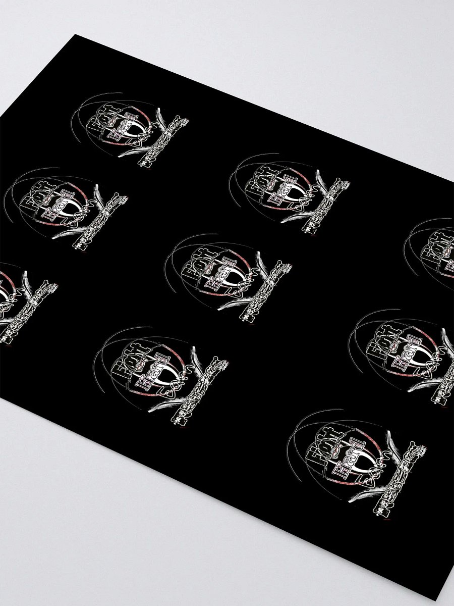 Fight Hard Earn Respect - Kiss Cut Sticker Sheet with Black Background product image (2)