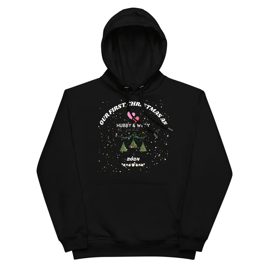 Christmas Celebration As Couple "Our First Christmas As Hubby & Wifey" Eco Love Hoodie product image (2)