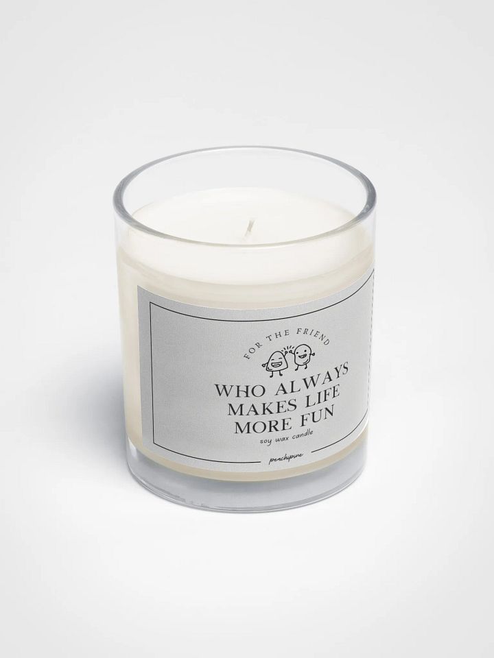 Fun & Cozy Soy Candle – Gift for Best Friend, Appreciation Candle for Friendship product image (2)