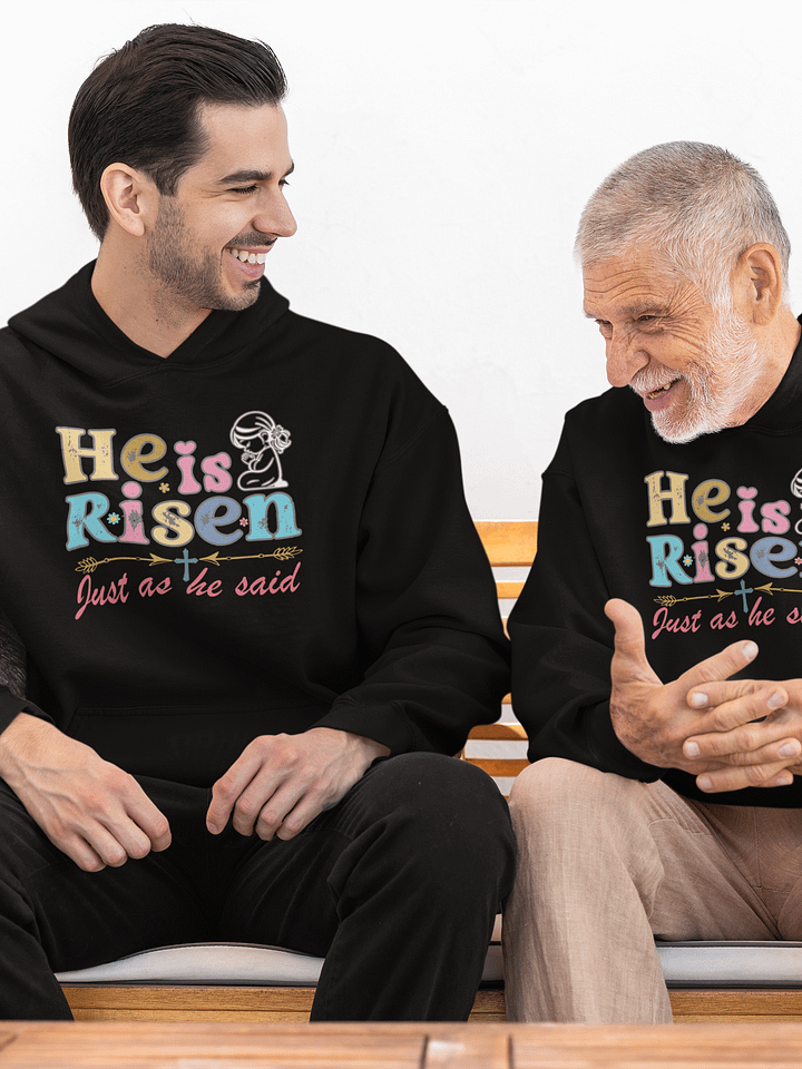 He is Risen, Just as He Said, Christian Easter Gildan Hoodie product image (1)