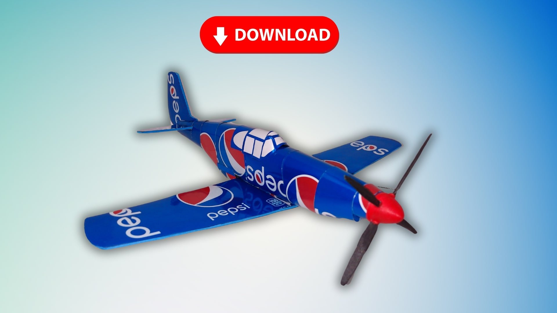 Soda Can Airplane P-51B Mustang DIGITAL Plans product image (1)