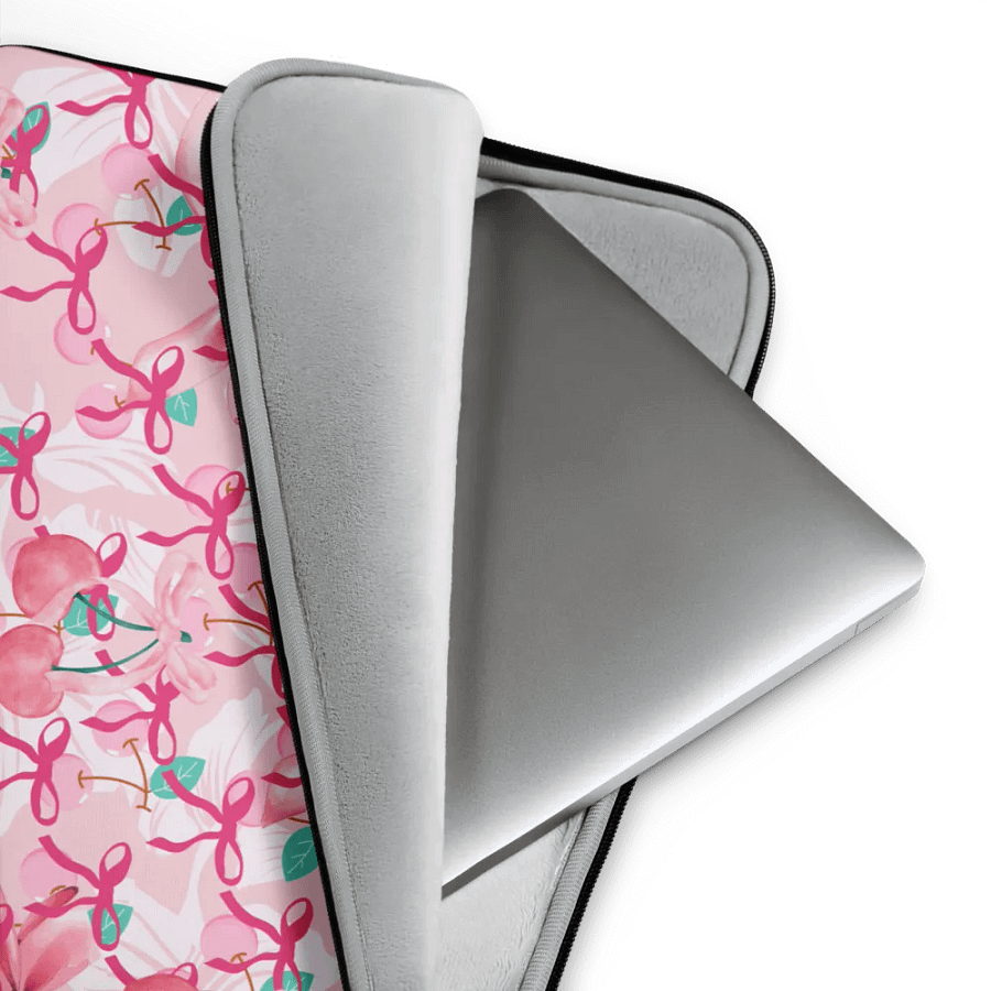 Cherry Delight Laptop Sleeve for feiminine ladies and girls product image (4)