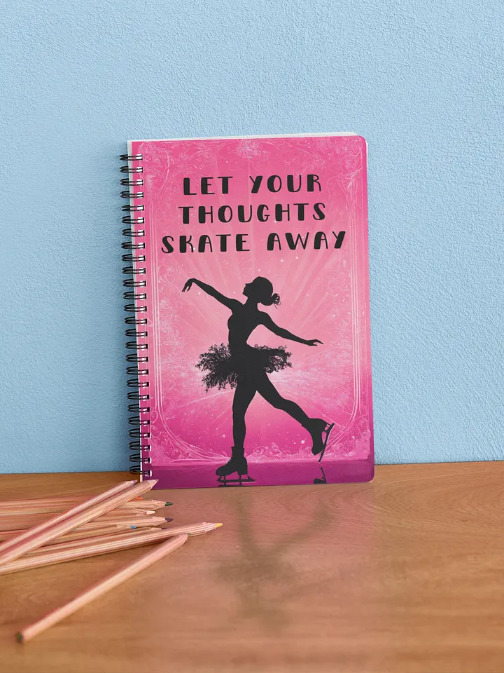 Skate Away Pink Dotted Notebook product image (1)