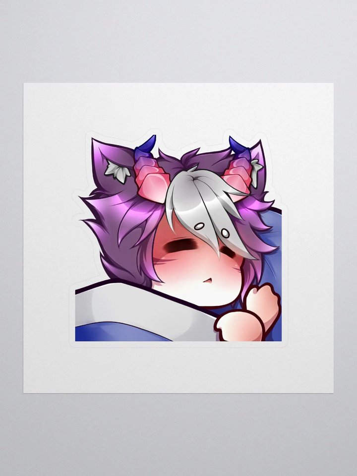 Loki Sleepy Emote Kisscut Sticker (Multiple Sizes) product image (1)