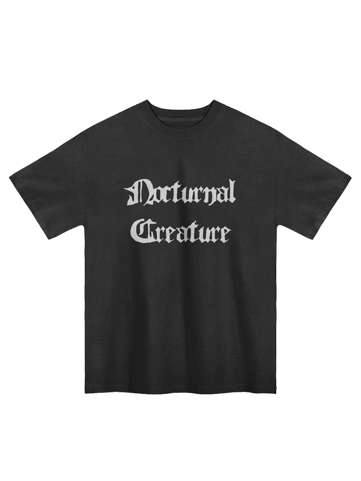 Nocturnal Creature Faded Oversized T shirt product image (1)