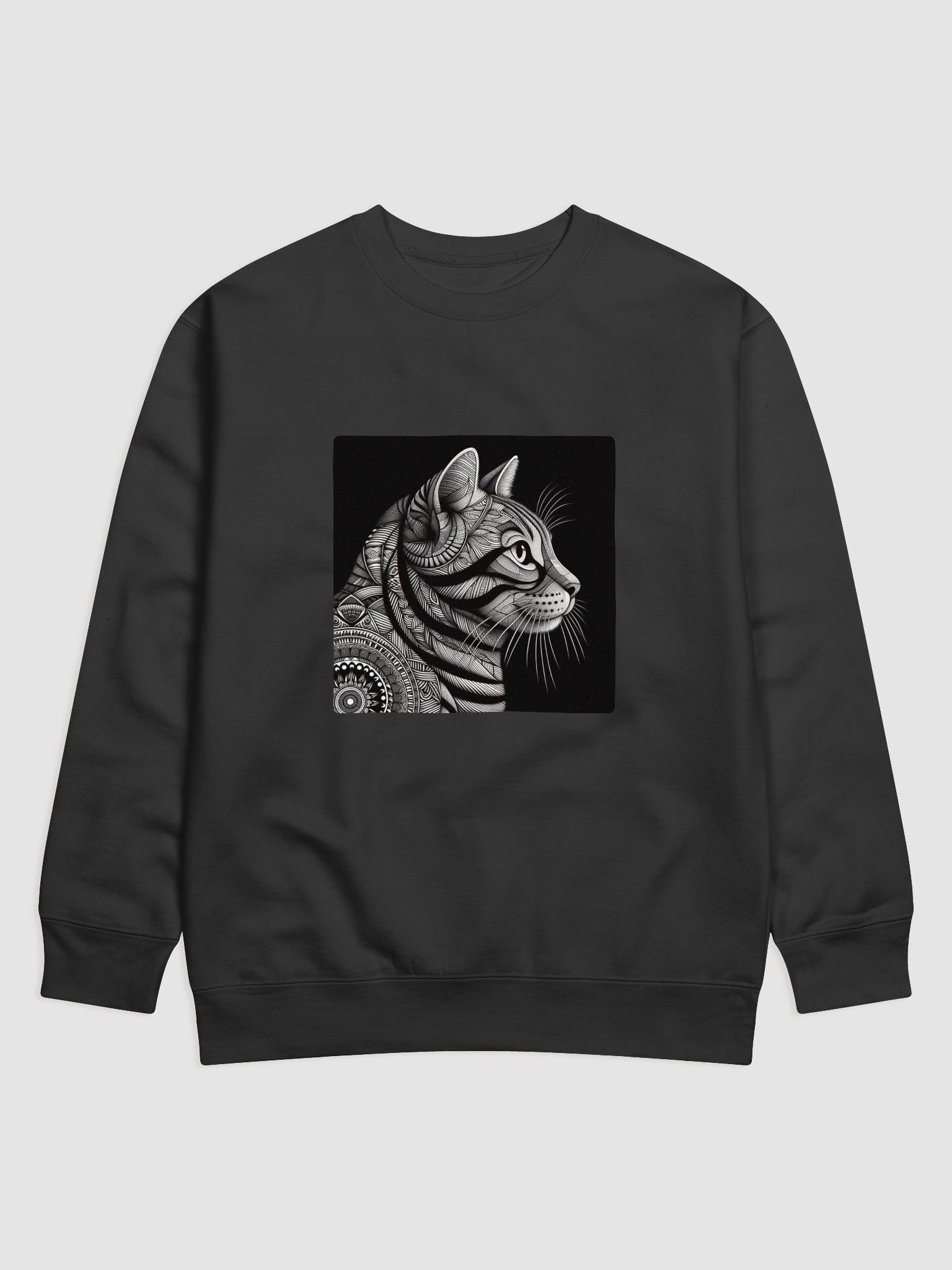 Geometric Feline Elegance Sweatshirt product image (5)