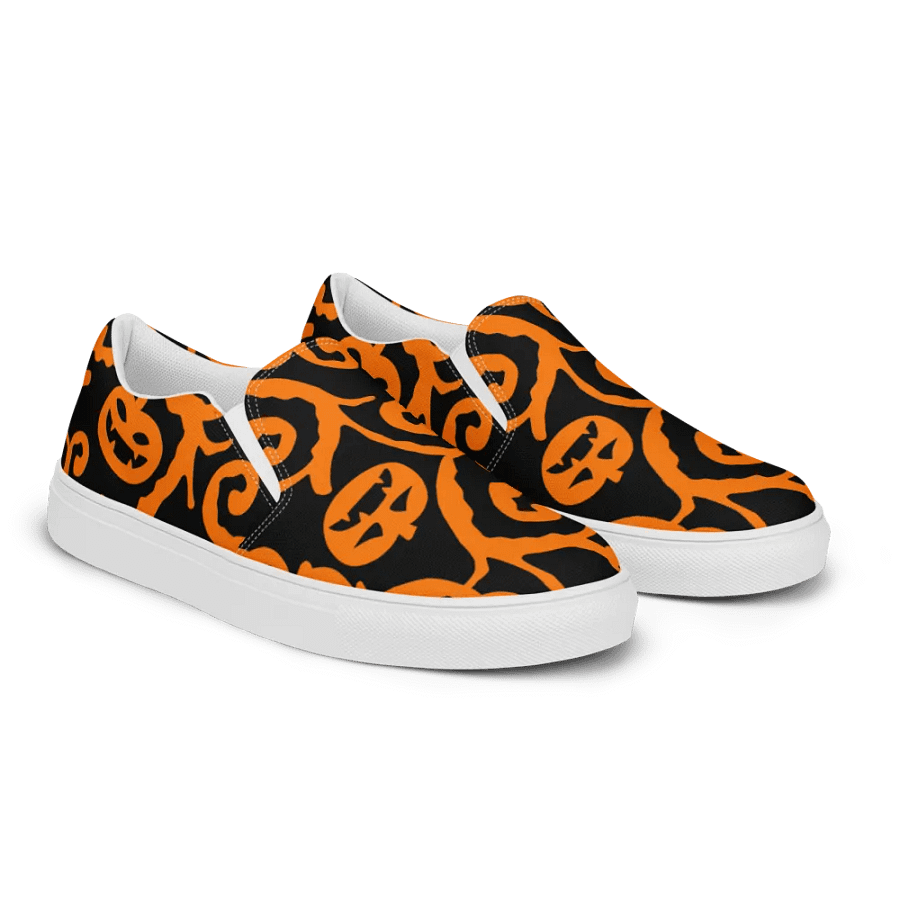 Scary Pumpkins Skull Women Slip-On Shoes product image (9)