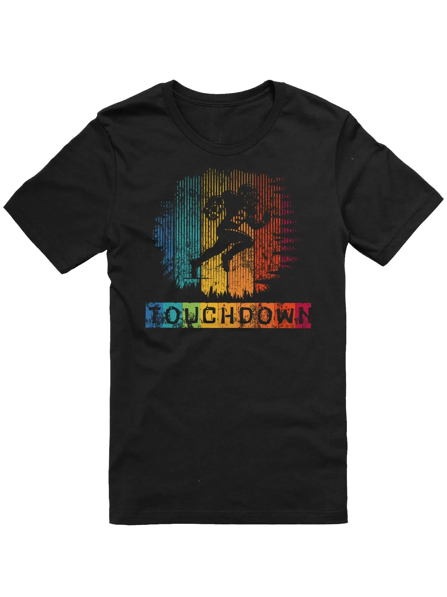 Retro Touchdown Football Shirt – Vintage Grunge Running Back American Football Design Tee product image (1)