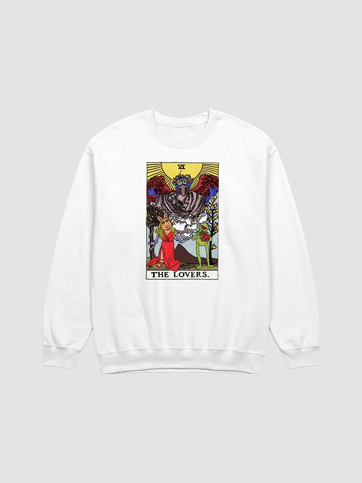 Piggy and Kermit Lovers Tarot Card Sweatshirt product image (1)