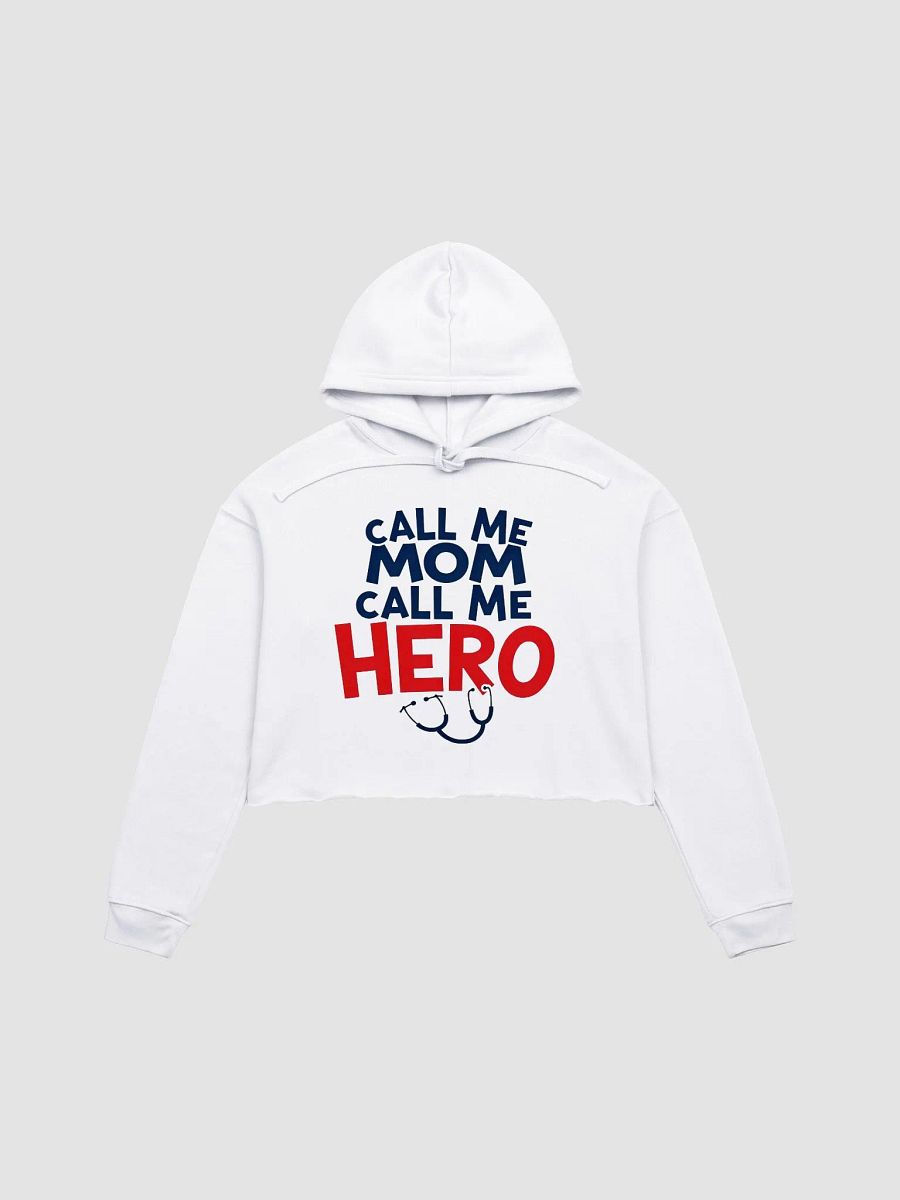 Mom Hero Crop Hoodie product image (2)