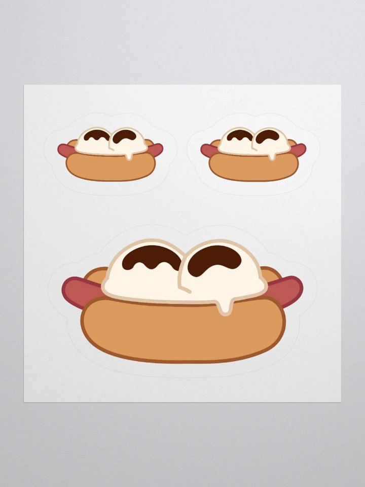 Ice Cream on a Hot Dog Stickers product image (2)