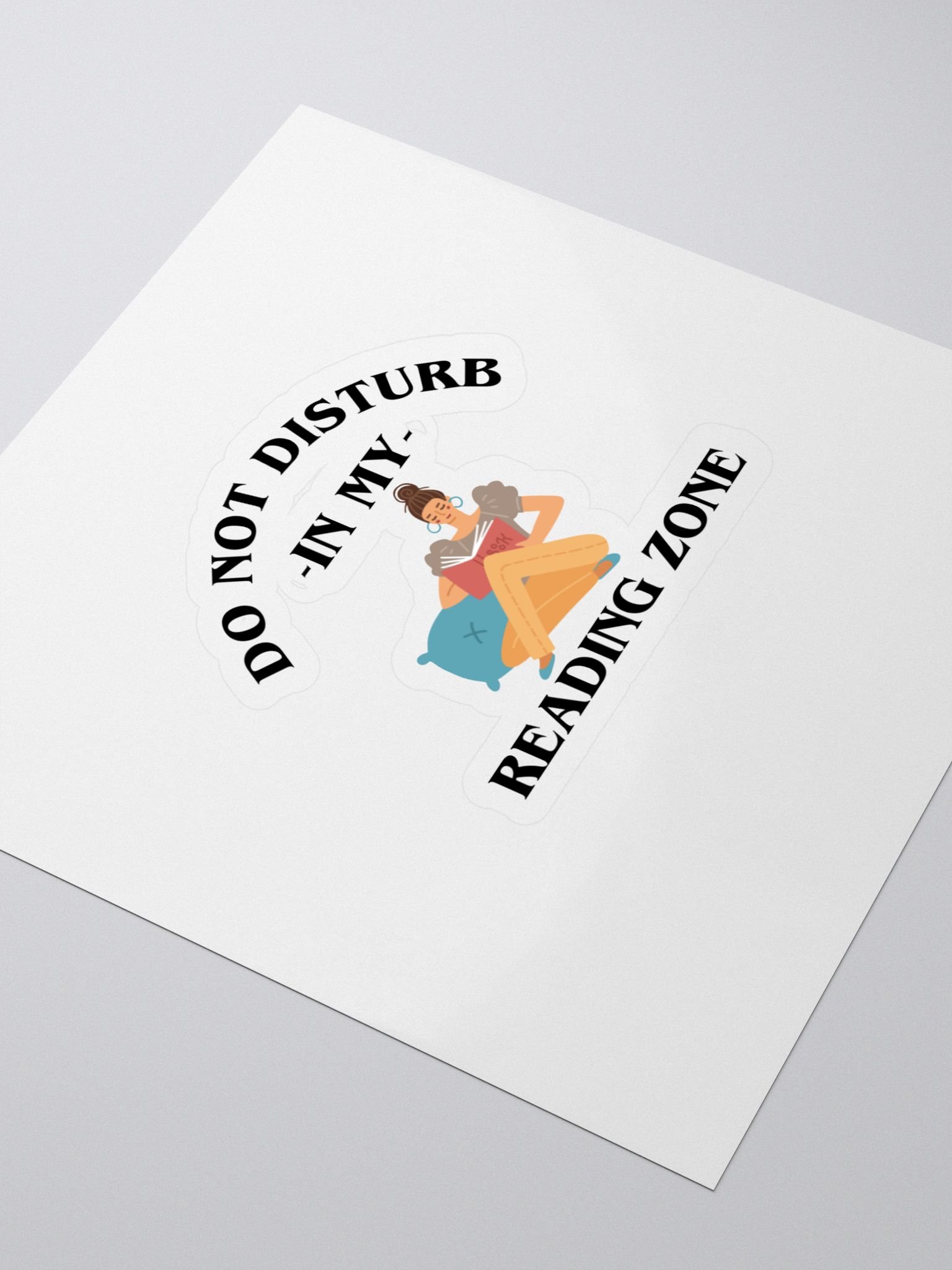 Do Not Disturb: My Reading Zone Sticker product image (3)