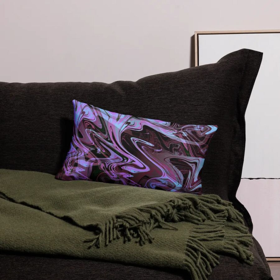 Pink, Black and Blue Swarm Pattern Pillow Case product image (19)