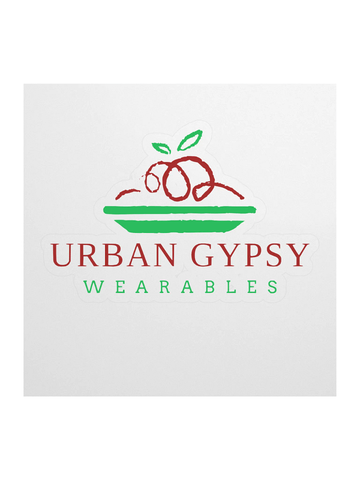 Urban Gypsy Apple on Plate Kiss Cut Stickers product image (1)