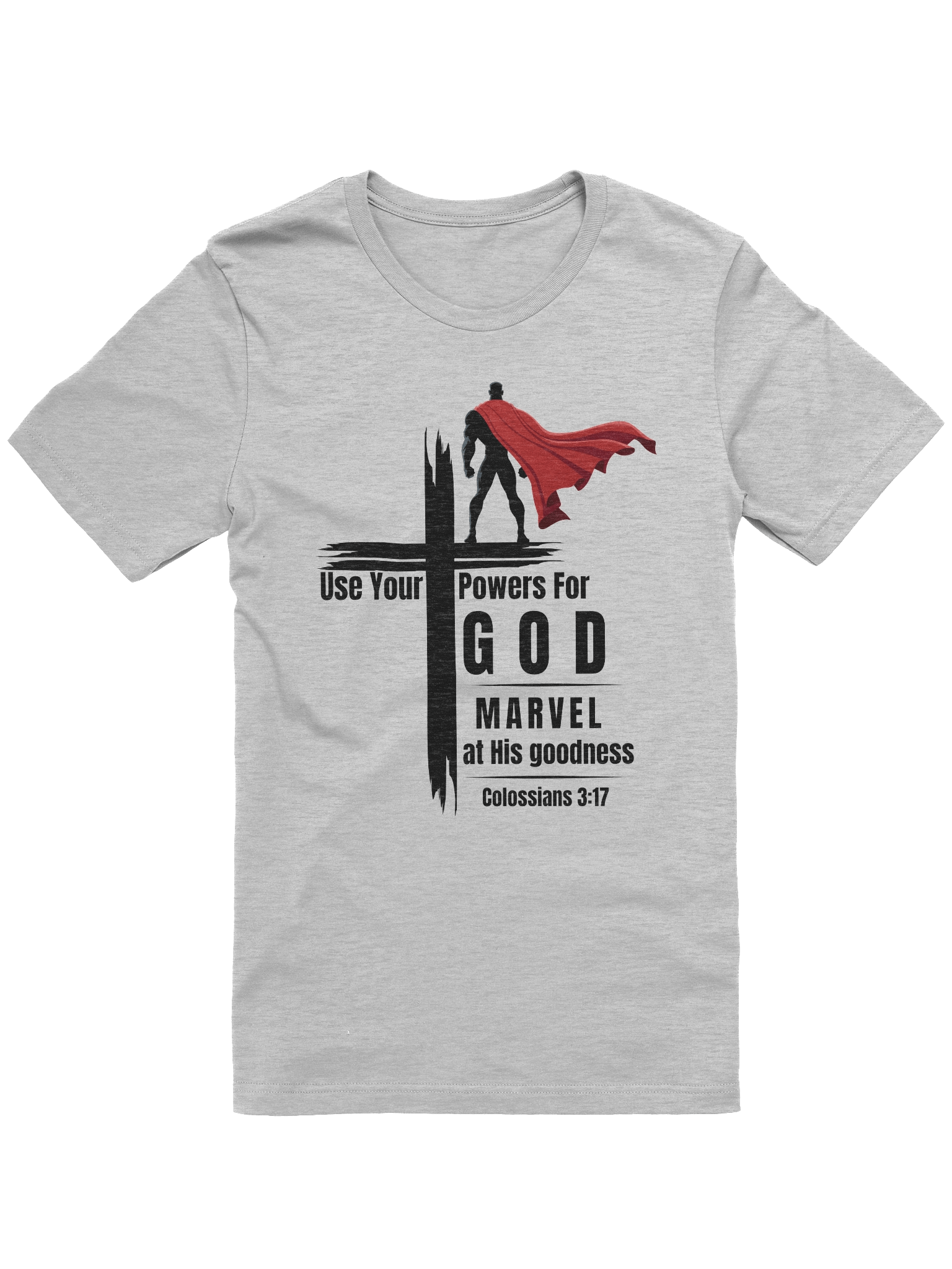 Marvel at His Goodness Christian Superhero T-Shirt product image (2)