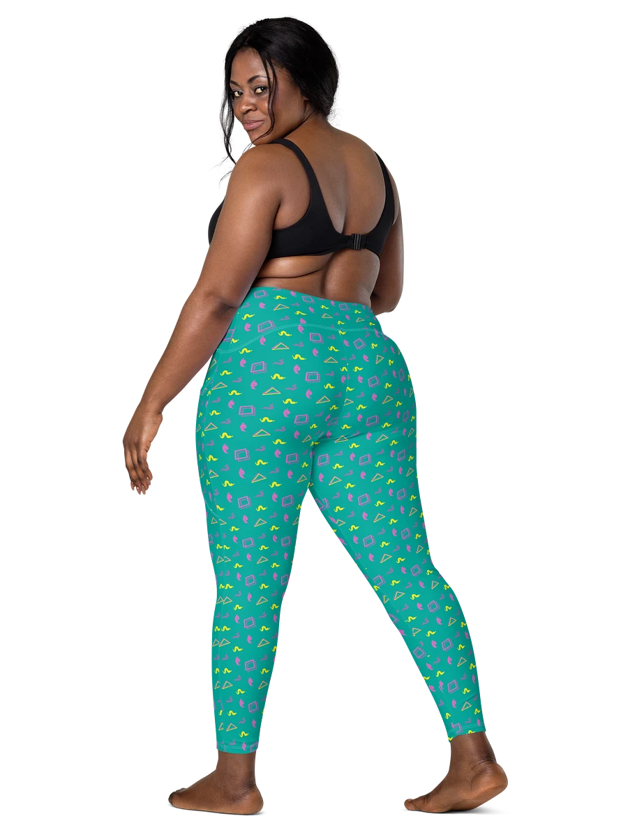 Oh Worm? teal pattern pocket leggings product image (2)