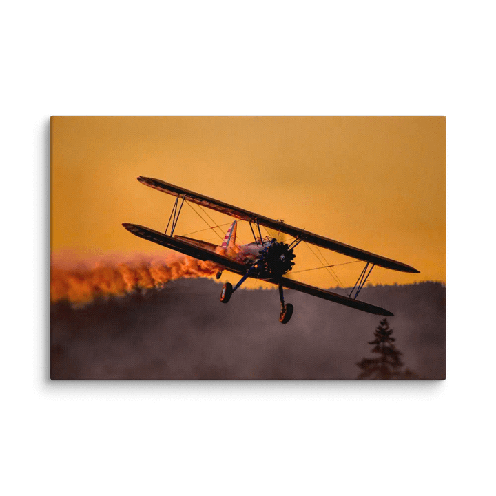 Golden-Hour Stearman Biplane Canvas Print product image (4)