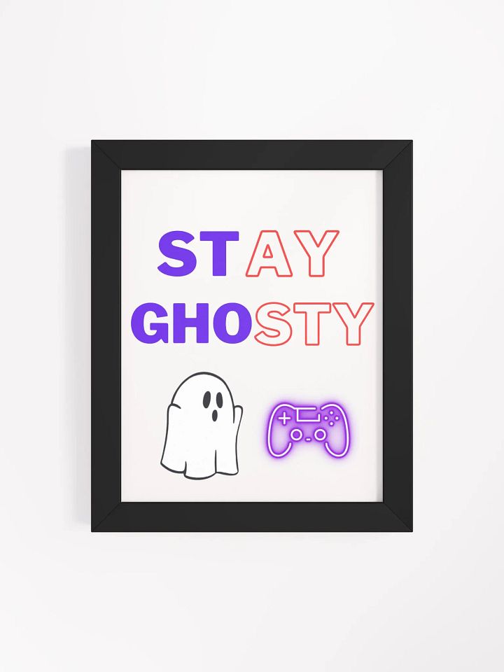 Vibrant Ghosty Gaming Matte Poster product image (5)