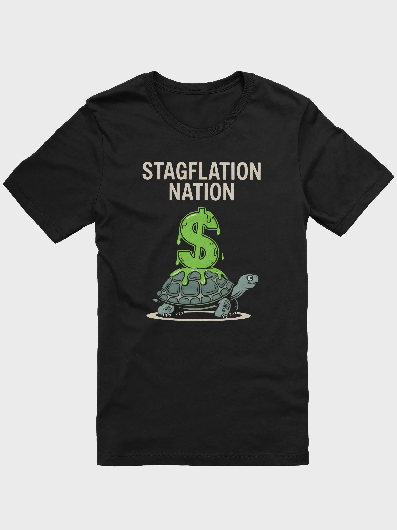 Stagflation Nation Graphic Tee | Melting $ Turtle Design product image (1)