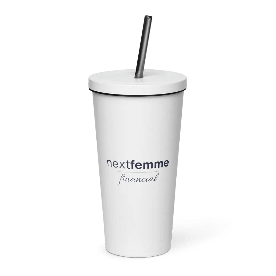 Insulated Tumbler Collection with Straw in Navy Logotype product image (1)
