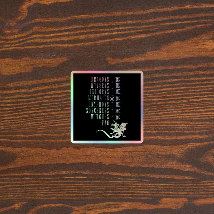 Fantasy Creatures Holographic Sticker product image (3)