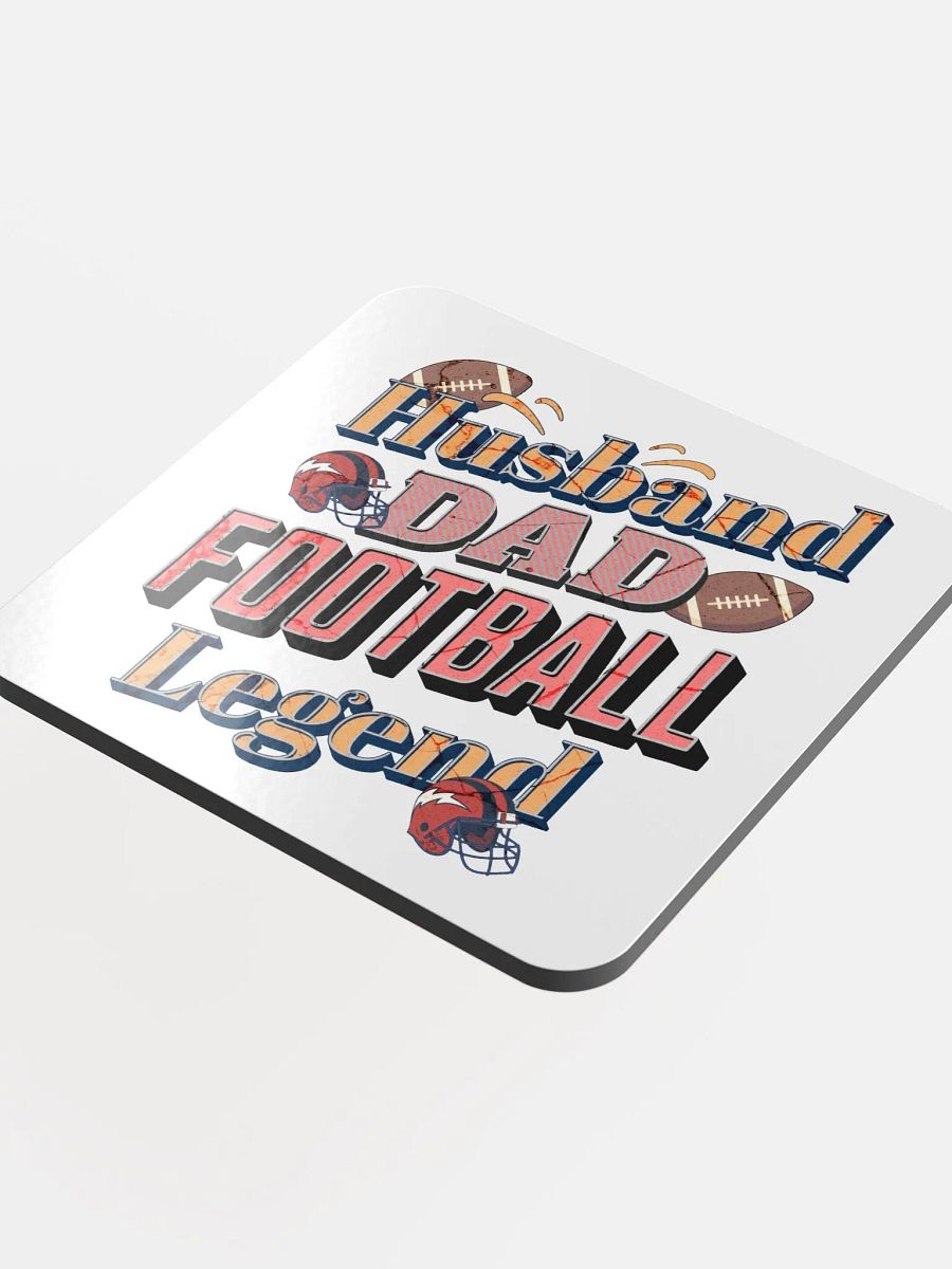 Husband Dad Football Legend Cork Coaster Set product image (4)