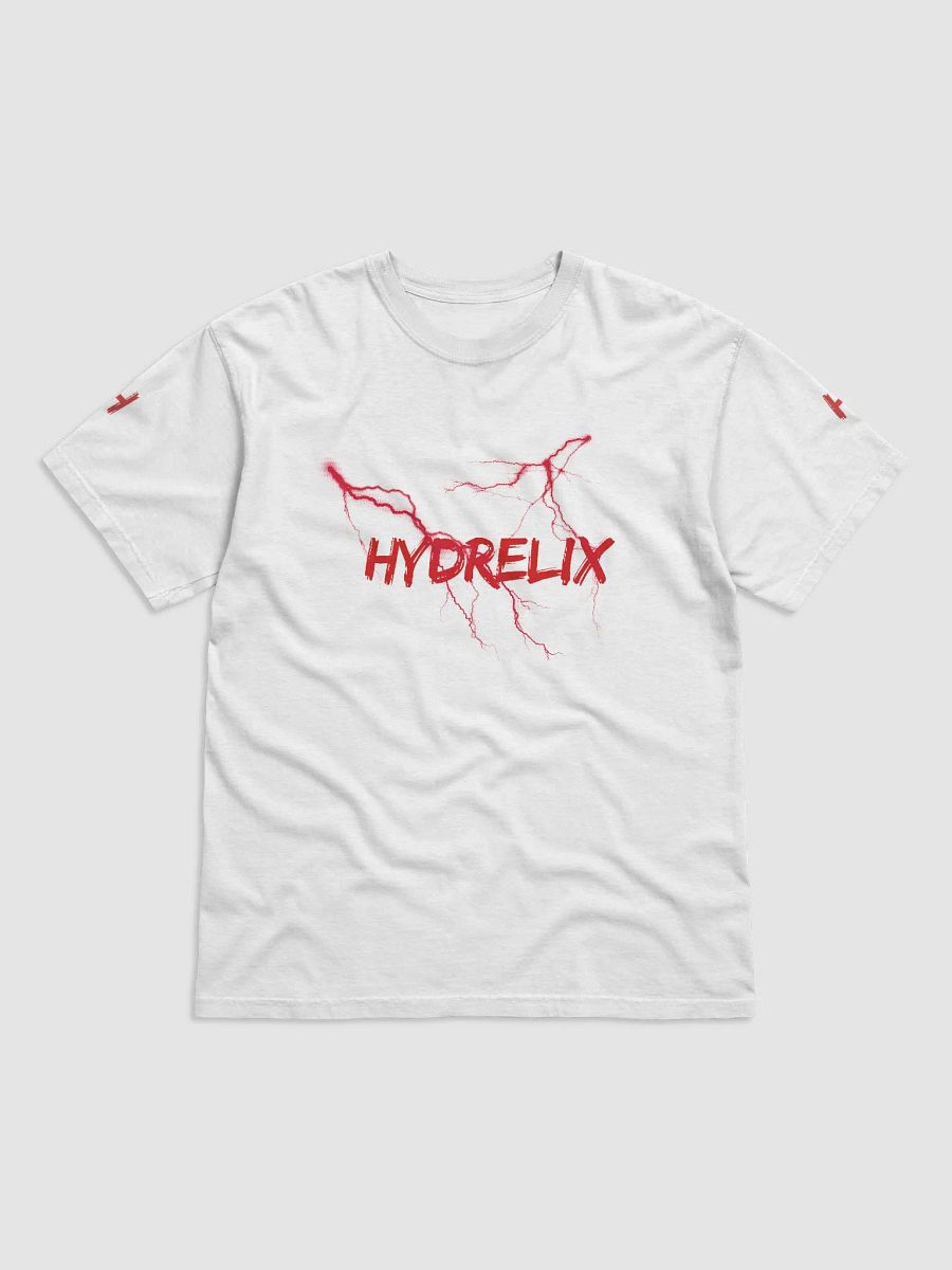 White Hydrelix Lightning Cotton, Fitted Adult Tee product image (1)