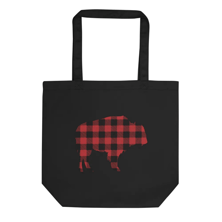 Buffalo Check Canvas Tote product image (1)