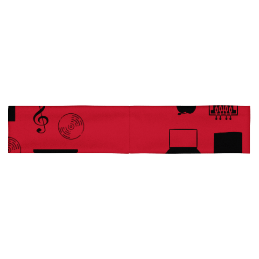 Red Vlog Academy All-Over Print Headband product image (2)