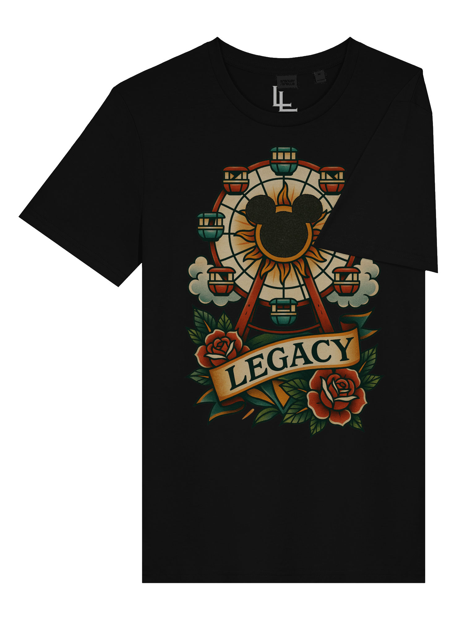 Neo-Traditional California Adventure Tee | Black product image (7)