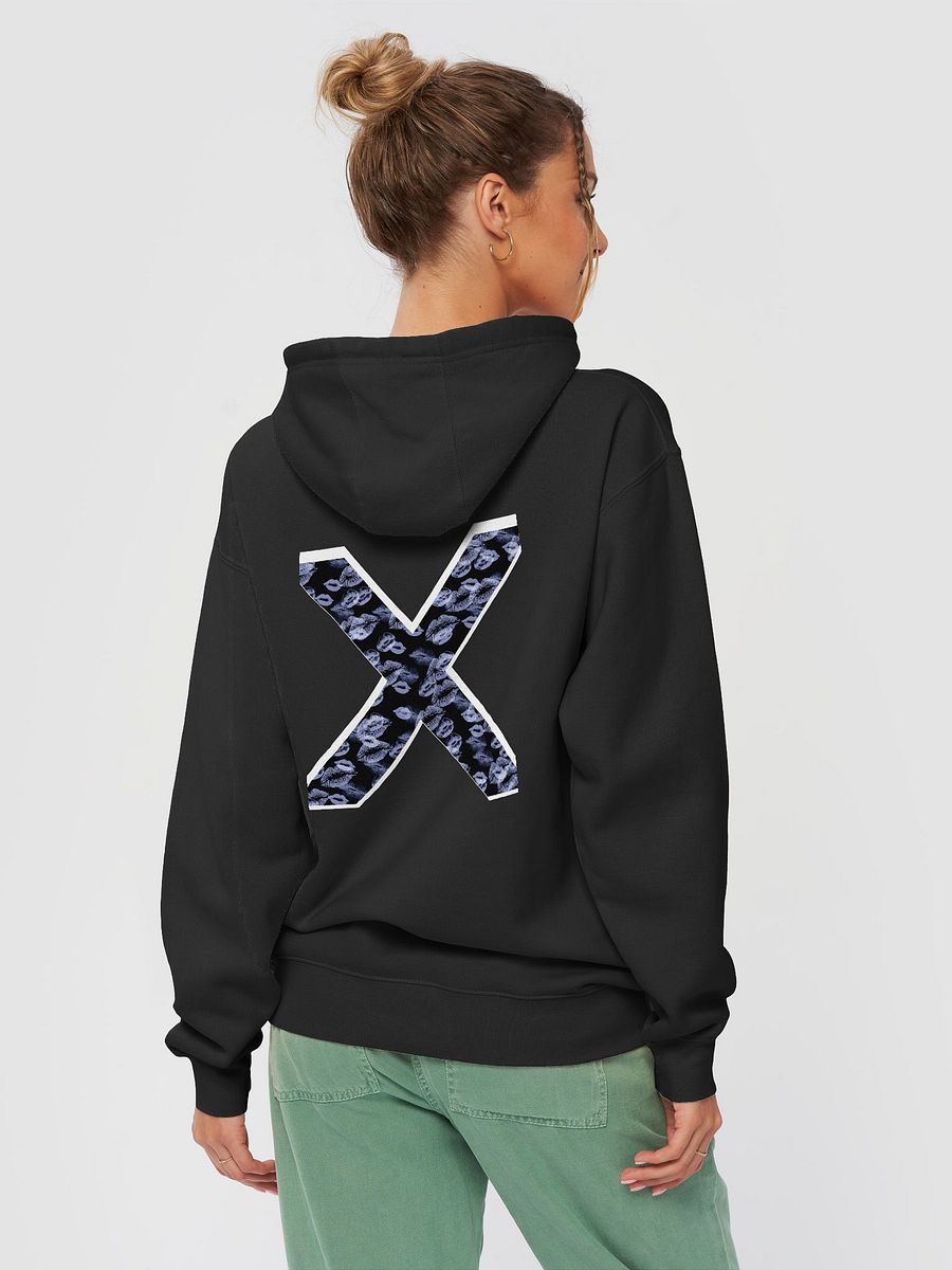 Black X Light Blue Lipstick Kisses Hoodie product image (31)