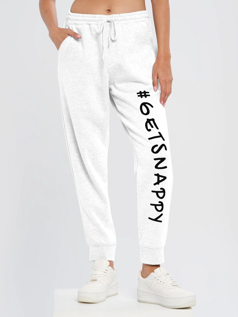 Get Snappy White Sweatpants product image (1)