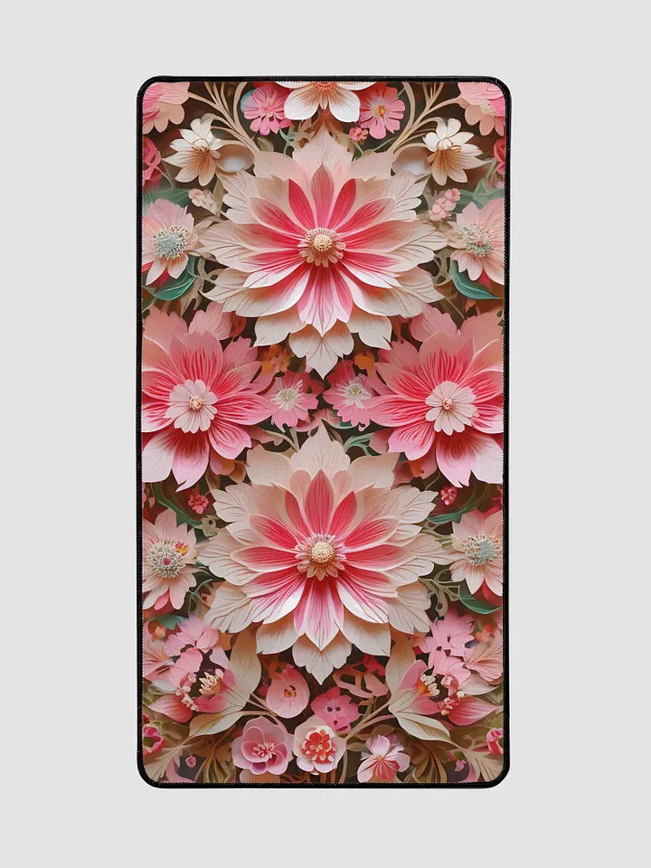 Desk Mat (31.5x15.5 inches) - Pink Floral Design product image (2)