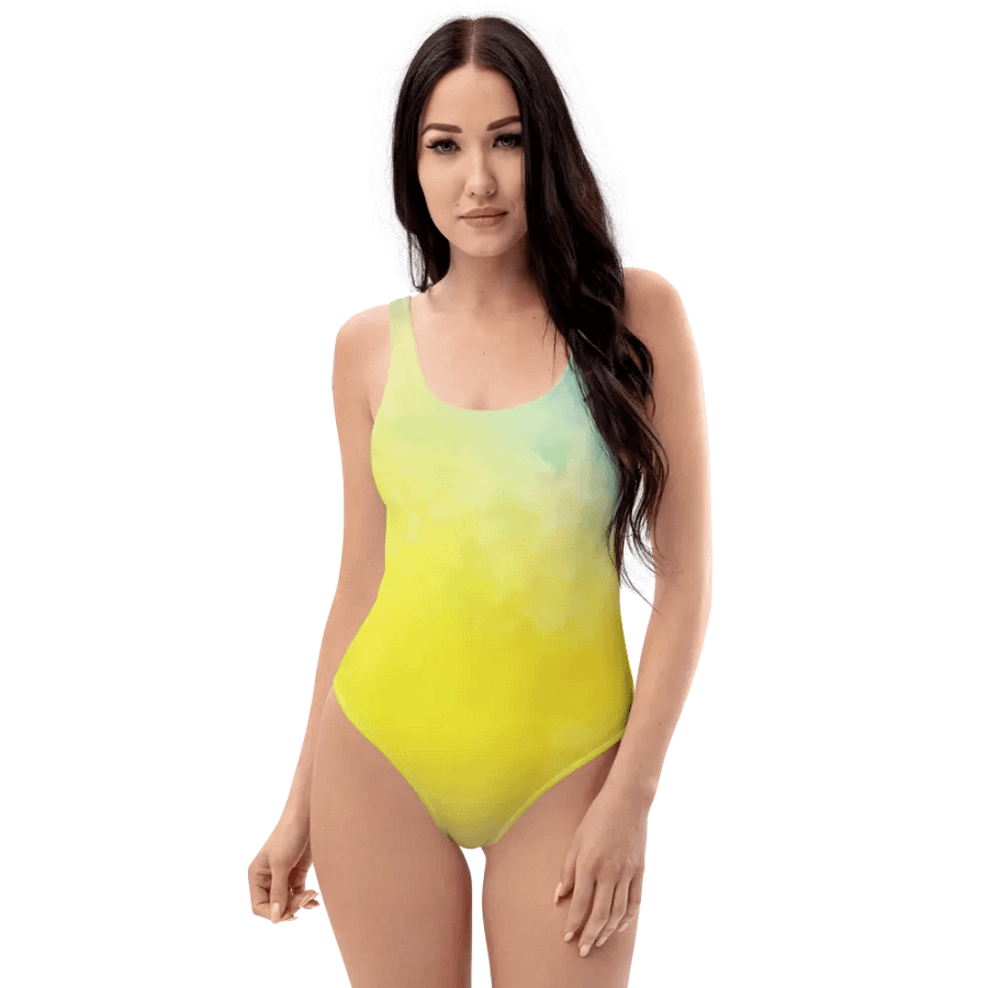 Blur Cloud Rainbow Design one piece Swimsuit - V9 product image (5)