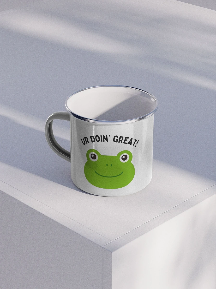 Mr. Frog Encouragement Enamel Mug product image (2)