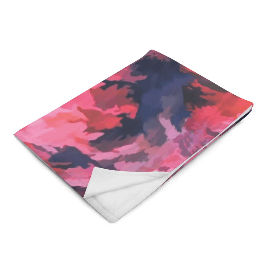 Pink Camo Throw Blanket product image (14)