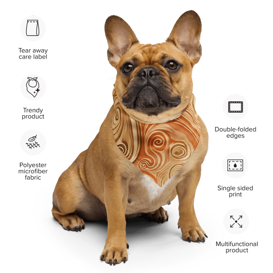 Funky Latte Liquid Tie-Dye Bandana product image (6)
